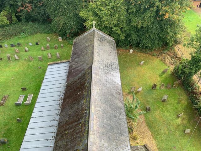 Surveying the roof of a church is easiest from the top of the tower. The access to this one is much easier than most - the steps go up to a little door, most have rickety ladders and a very heavy hatch! The view was worth the climb. #northburlingham #medieval #tower #conservationarchitect #surveying ing